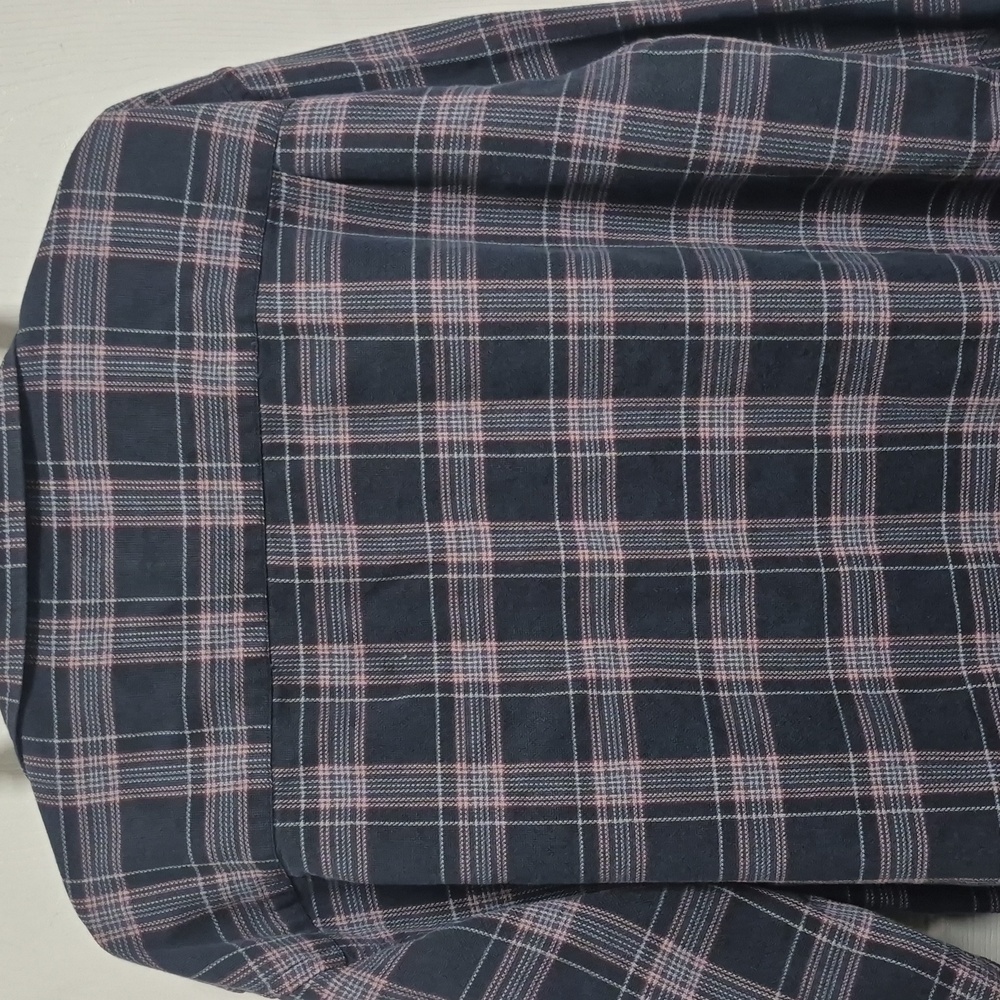 Grey And Red Plaid Button-Up Shirt Size Large - Picture 4 of 4